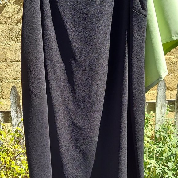 AFTER DARK Little Black Dress Sleeveless Skinny Strap SZ 16 - Picture 3 of 15